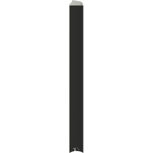 Stellar Black and Silver Accents 39 inch Set of 8 Fan Blades in Black with Silver Tip