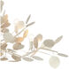 Lunaria 6 Light 51 inch Contemporary Silver Leaf Chandelier Ceiling Light