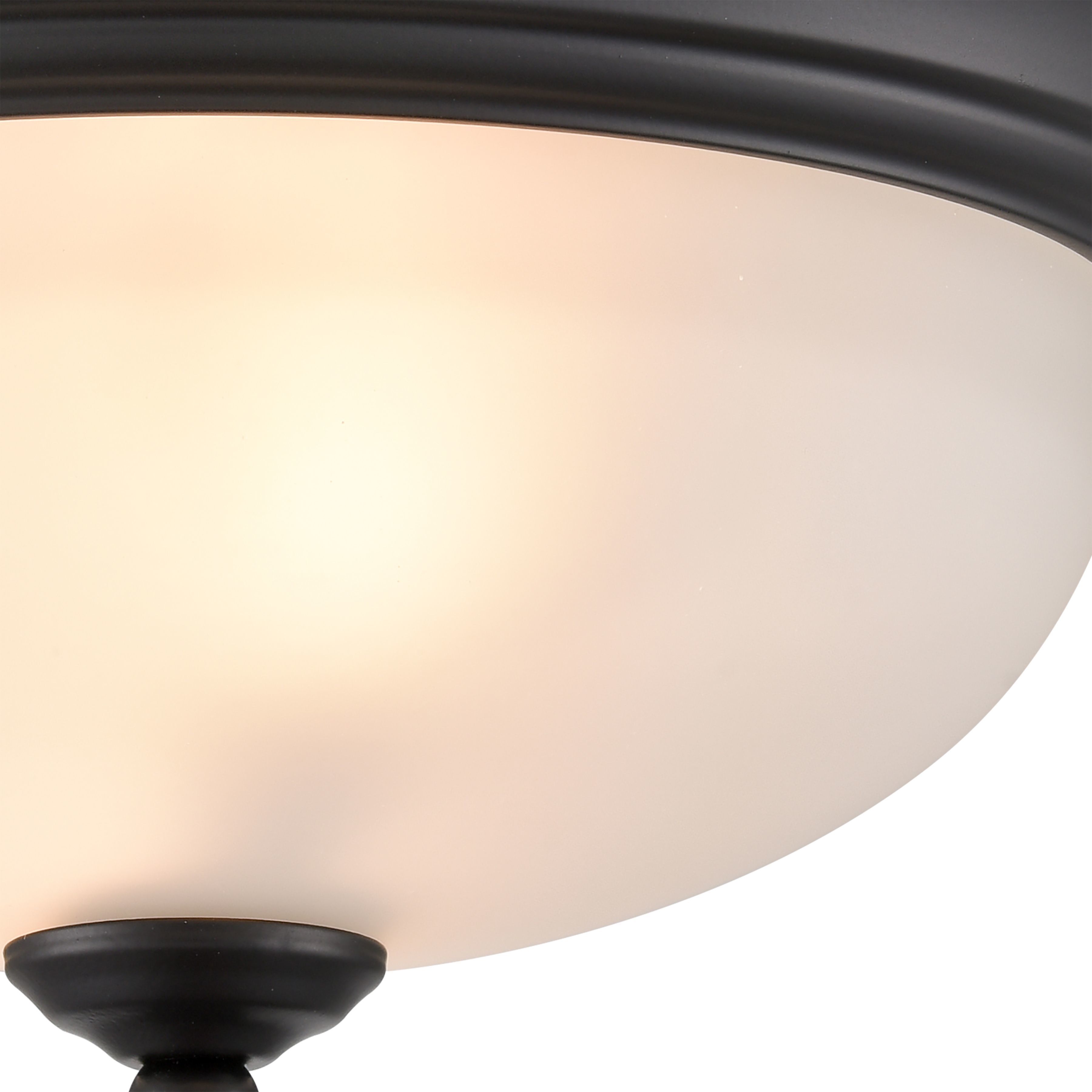Helena 2 Light 11 inch Black Flush Mount Ceiling Light
