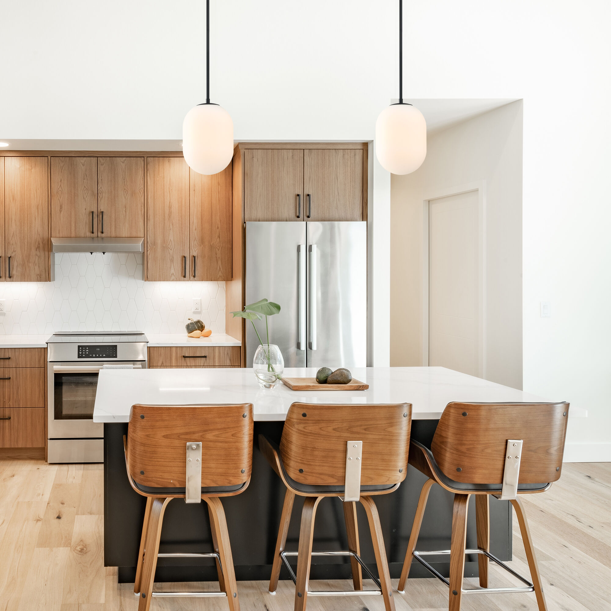 Noor 1 Light 8.5 inch Matte Black Pendant Ceiling Light