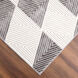 Brenta 36 X 24 inch Black/White Rug in 2 x 3