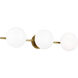ED Ellen DeGeneres Lune 3 Light 27.38 inch Burnished Brass Vanity Light Wall Light