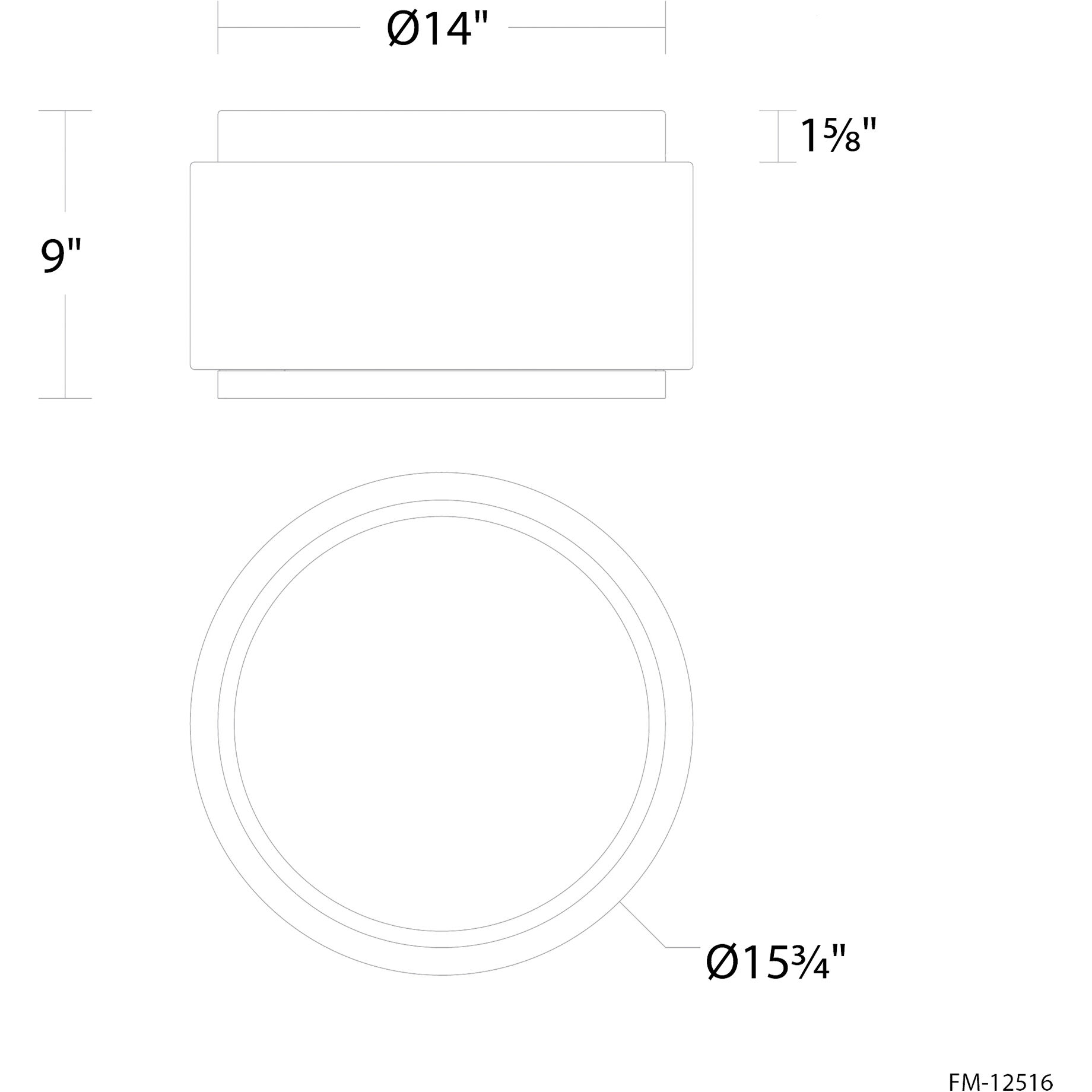 Preston LED 15.8 inch Aged Brass Indoor Ceiling Lighting in 4000K