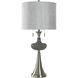 Cameron 35 inch 60.00 watt Heathered Grey and Neptune Silver Table Lamp Portable Light