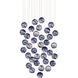 Palatino 36 Light 36 inch Silver Multi-Drop Pendant Ceiling Light