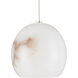 Lazio 7 Light 59 inch Natural Stone and Silver Multi-Drop Pendant Ceiling Light