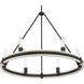 Rovessa 6 Light 32 inch Matte Black Chandelier Ceiling Light