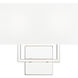 Saxon Wall Sconce Wall Light in Polished Nickel