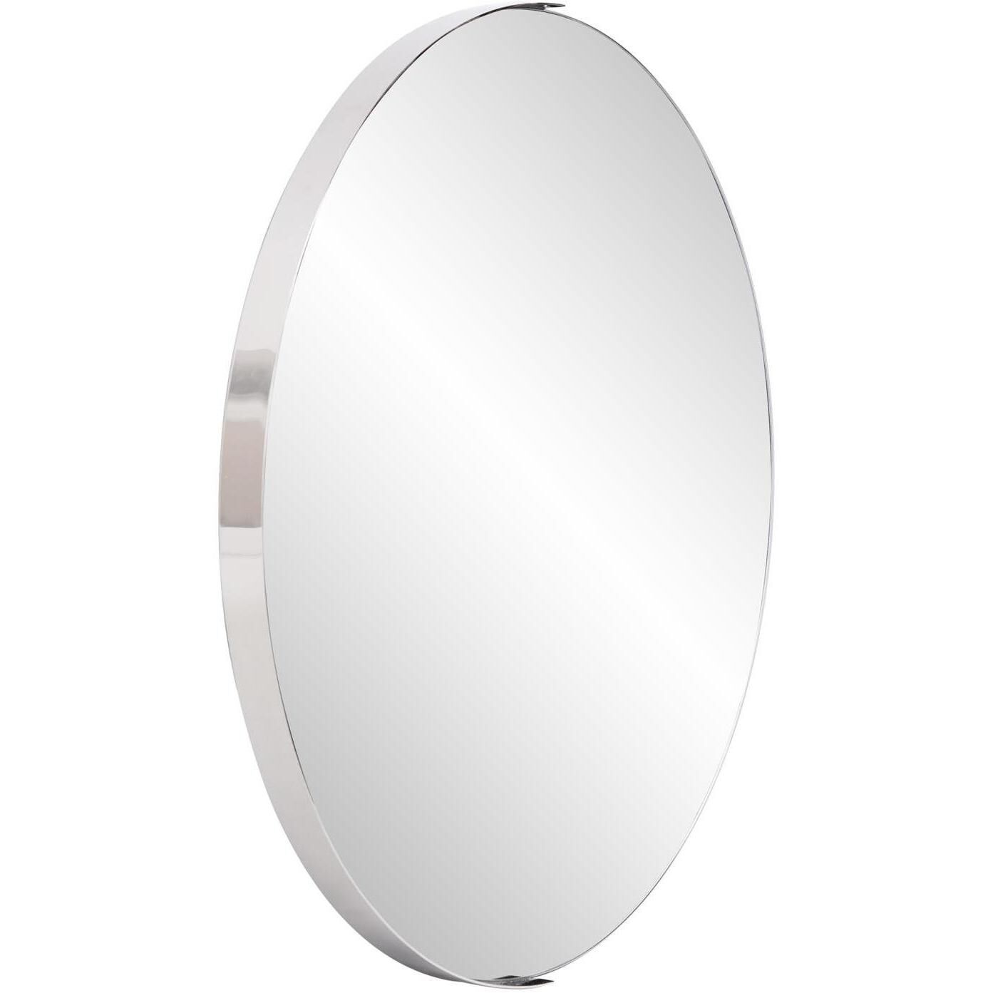 Dante 30 X 30 inch Polished Silver Wall Mirror