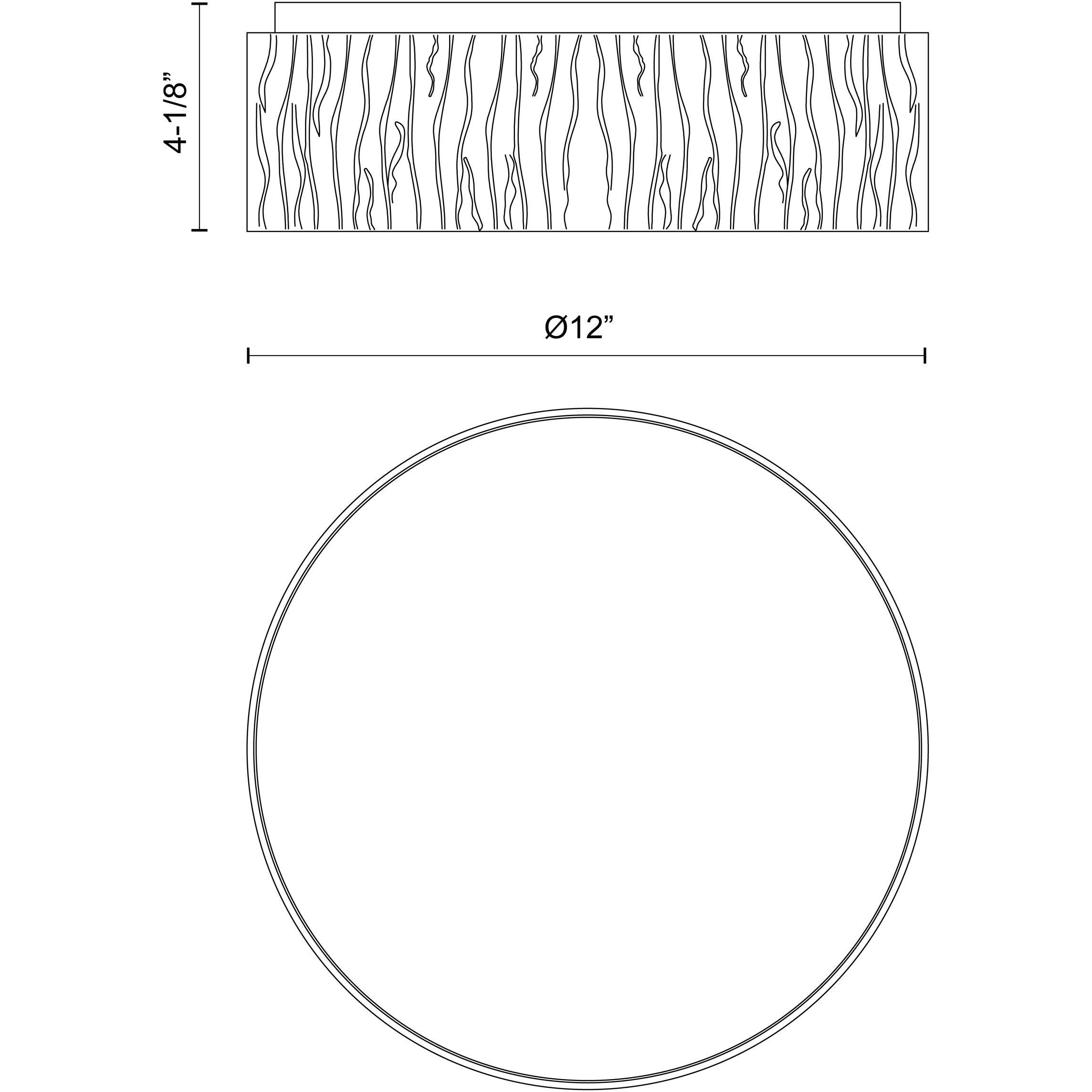 Kensington LED 12 inch Urban Bronze Flush Mount Ceiling Light