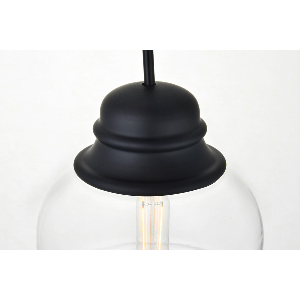 Kenna 1 Light 8.1 inch Black Pendant Ceiling Light