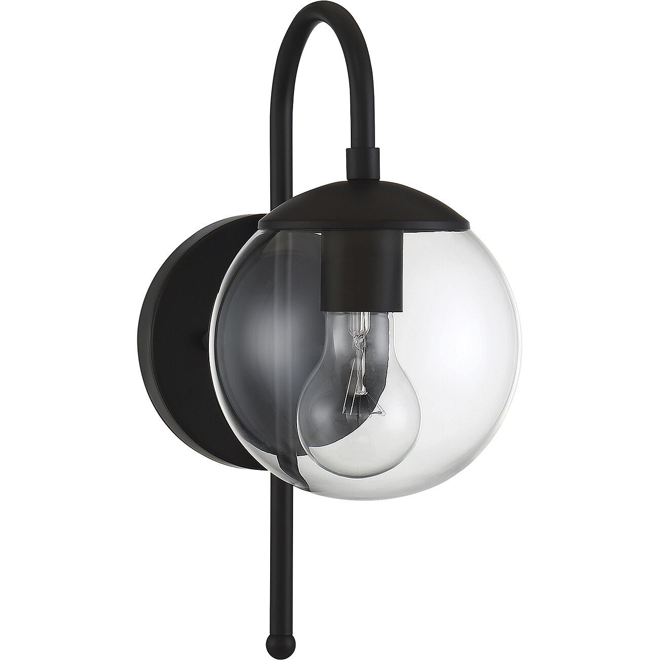 Farmhouse Outdoor Wall Lantern in Black