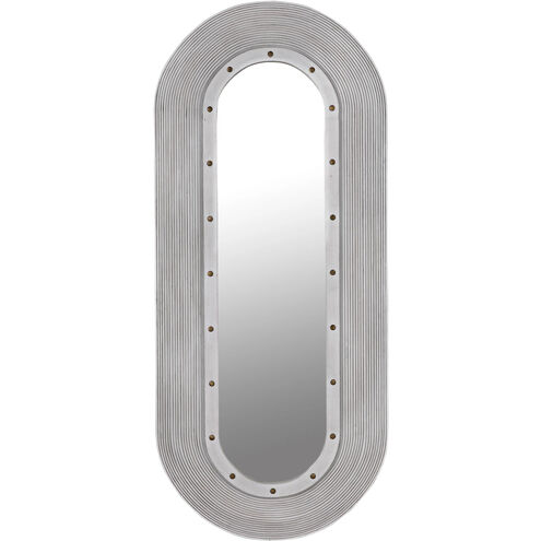 Luna 58 X 25 inch White Wash Mirror