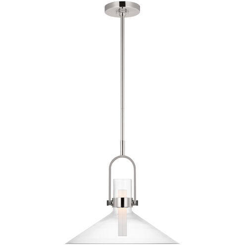 Ian K. Fowler Larkin LED 18.25 inch Polished Nickel Empire Pendant Ceiling Light