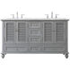 Rhodes 60 X 22 X 35 inch Grey Vanity Sink Set in Gray