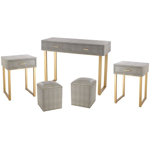 Beaufort Point Gray with Gold Furniture Set