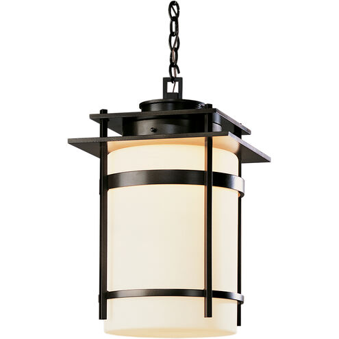 Banded 1 Light 14 inch Coastal Black Outdoor Ceiling Fixture, Large