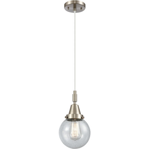 Downtown Urban Beacon 1 Light 6 inch Brushed Satin Nickel Mini Pendant Ceiling Light in Seedy