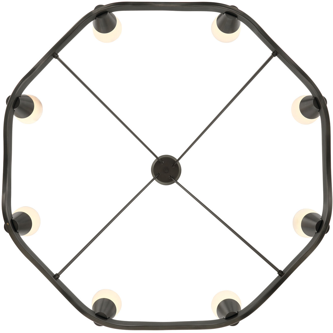 Vance 8 Light 39 inch Bronze Noir Chandelier Ceiling Light