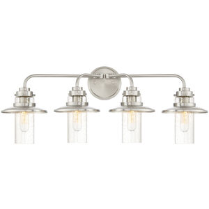 Dover 4 Light 29.75 inch Satin Platinum Bath Light Wall Light