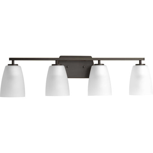 Leap 4 Light 32 inch Antique Bronze Bath Vanity Wall Light