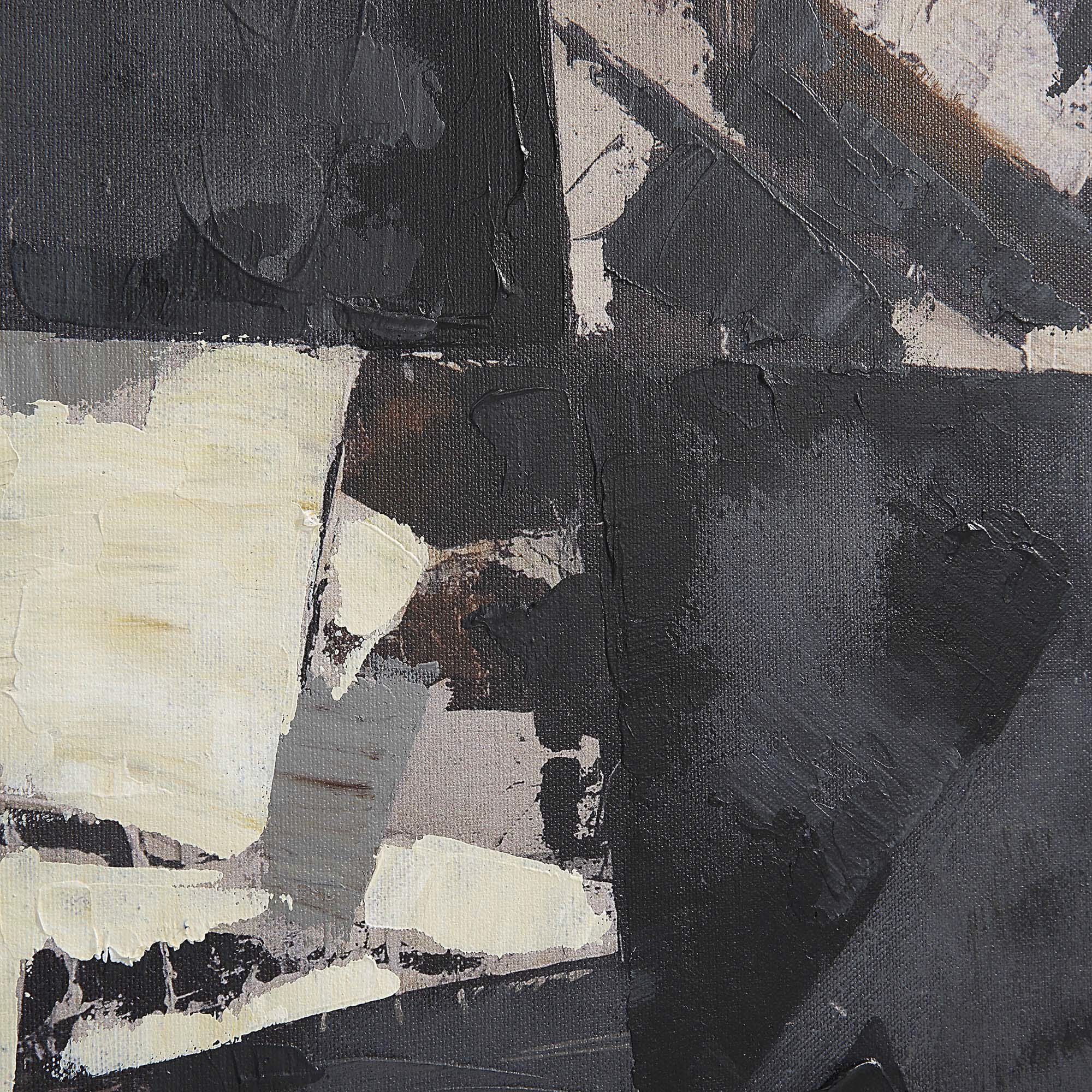 Odysseus Black/Brown Canvas Art