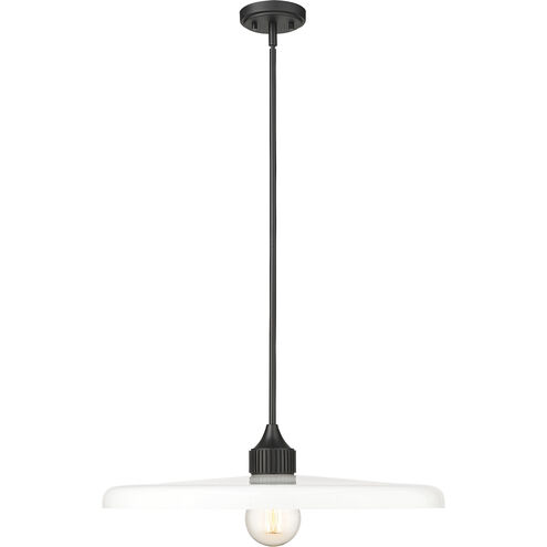 Paloma 1 Light 24 inch Matte Black Pendant Ceiling Light
