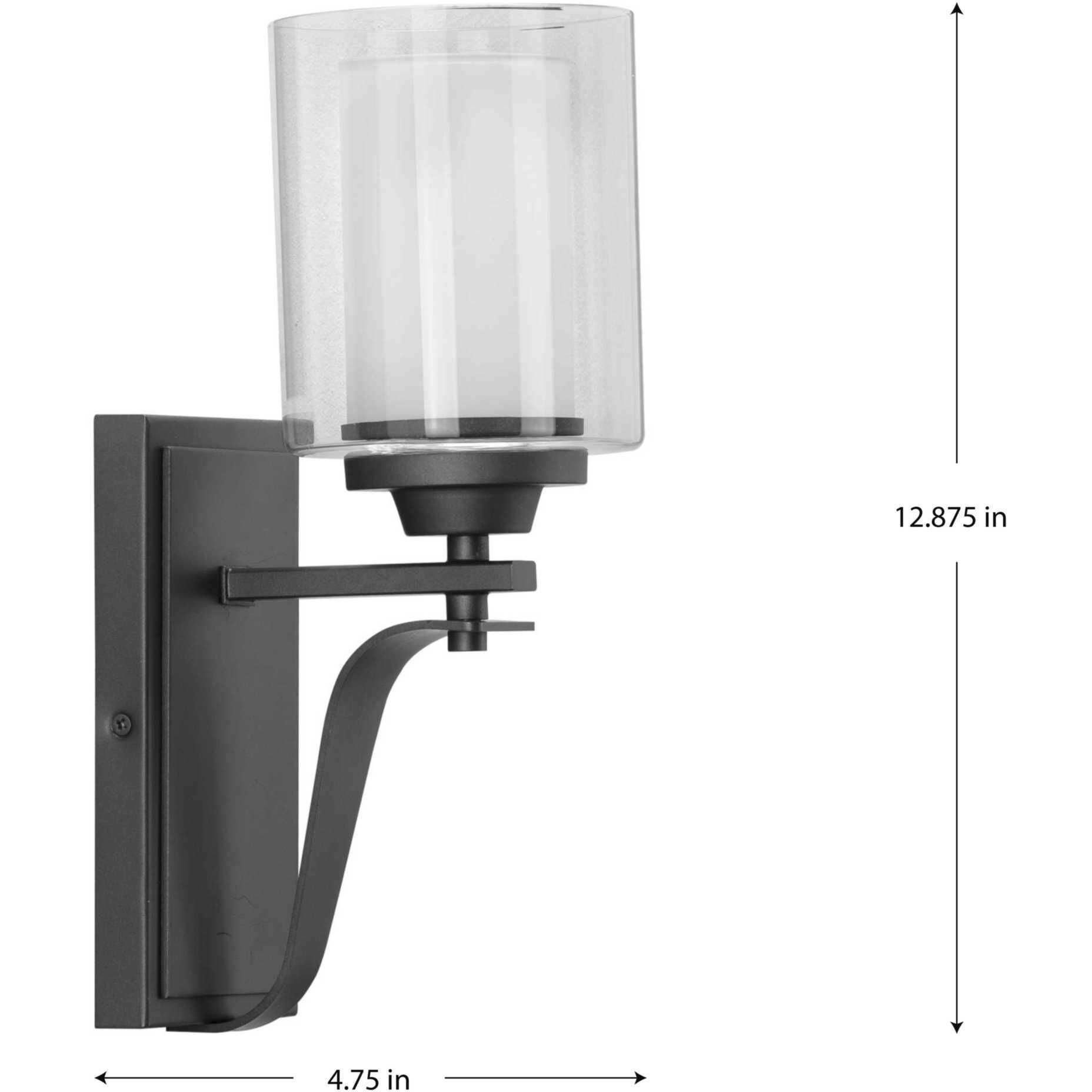 Kene 1 Light 5 inch Graphite Bath Vanity Wall Light