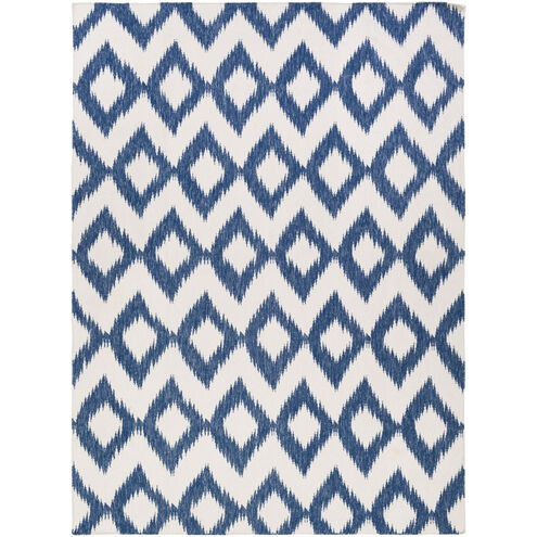 Frontier 132 X 96 inch Navy/Cream Handmade Rug, Wool