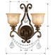 Norwalk 2 Light 16 inch Bronze Umber Sconce Wall Light in Clear Spectra