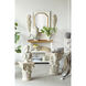 Roman 24.4 X 16.1 inch White and Gold Pedestal