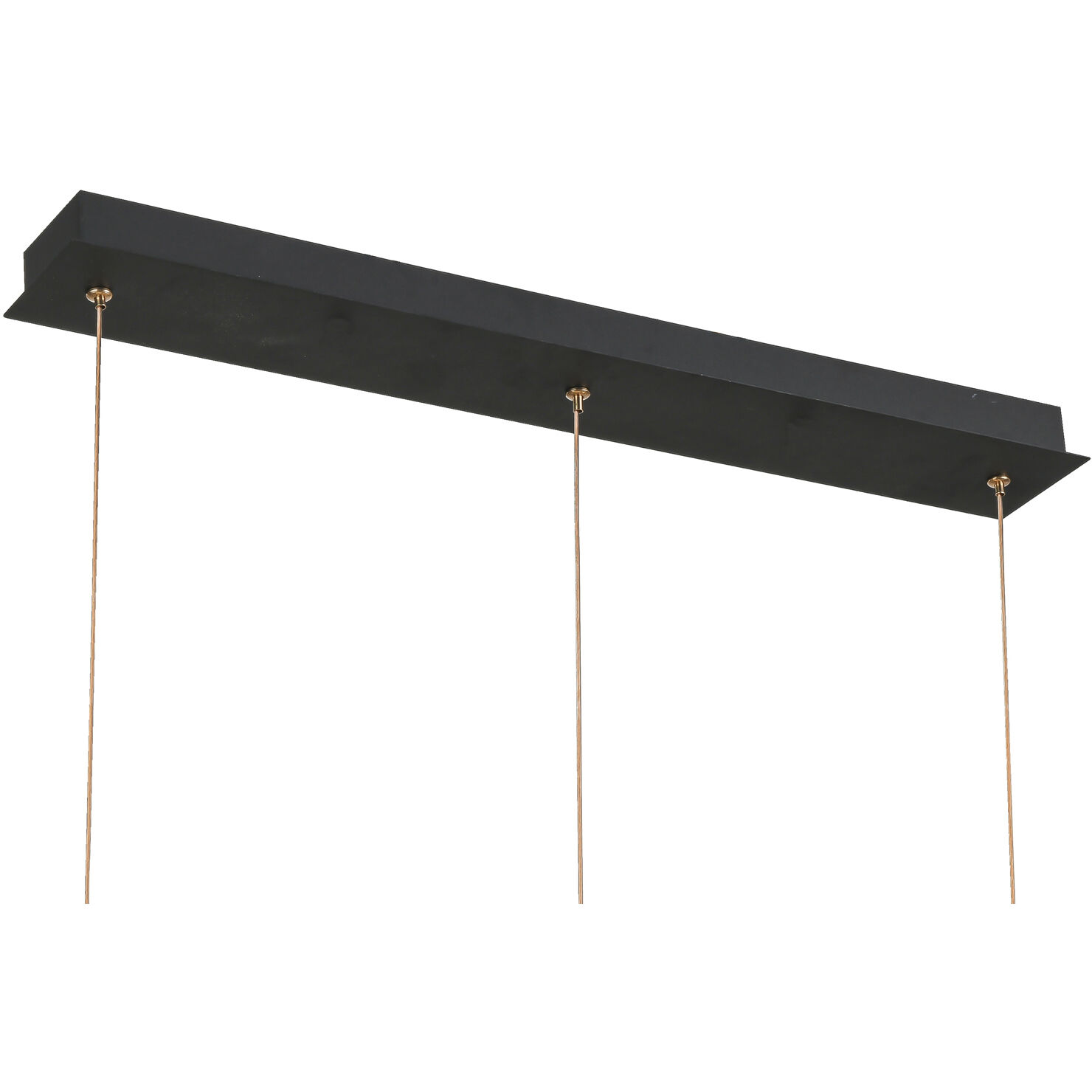 Butterfly LED 25.6 inch Black and Gold Linear Pendant Ceiling Light