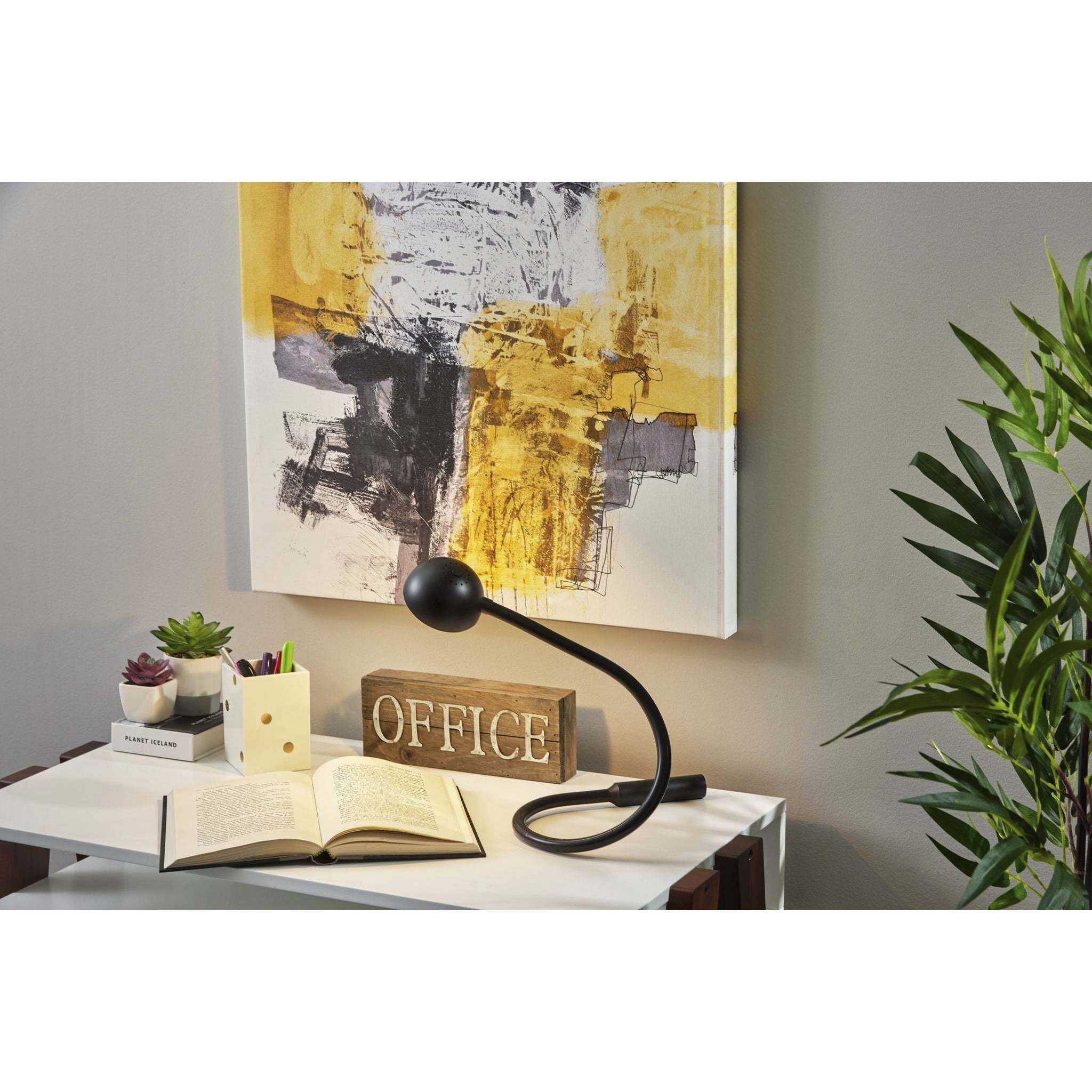 Cobra 32.5 inch 2.5 watt Black Desk Lamp Portable Light, Simplee Adesso