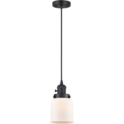Franklin Restoration Bell LED 5 inch Matte Black Mini Pendant Ceiling Light