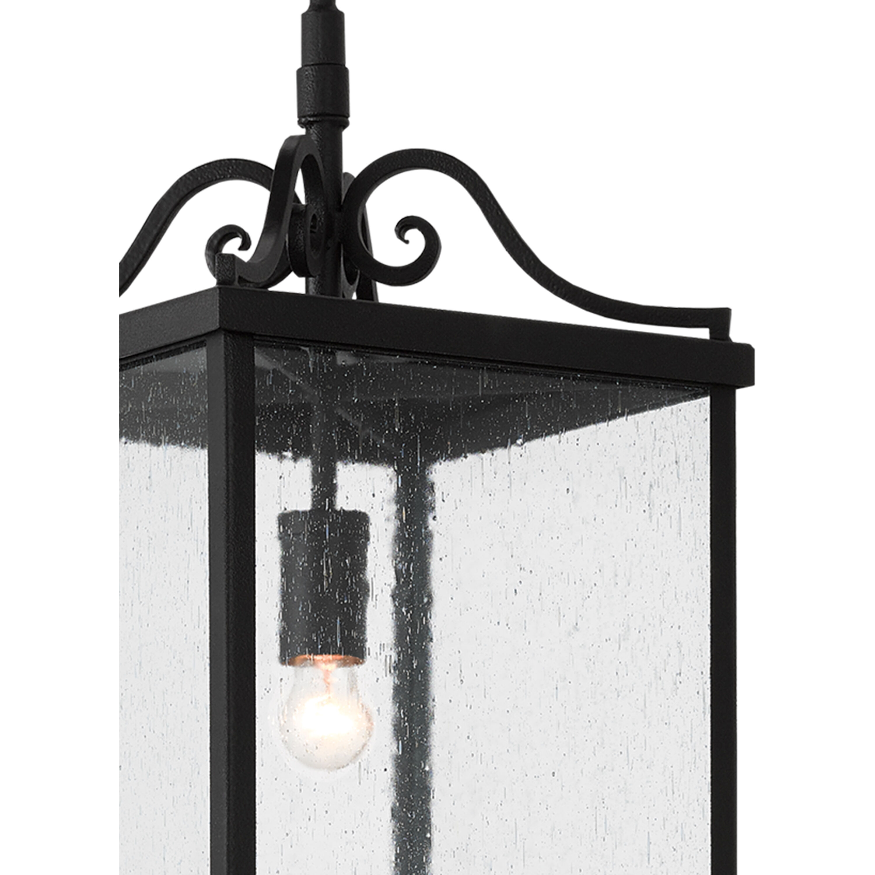 Giatti 1 Light 12.38 inch Midnight Outdoor Hanging Lantern, Small