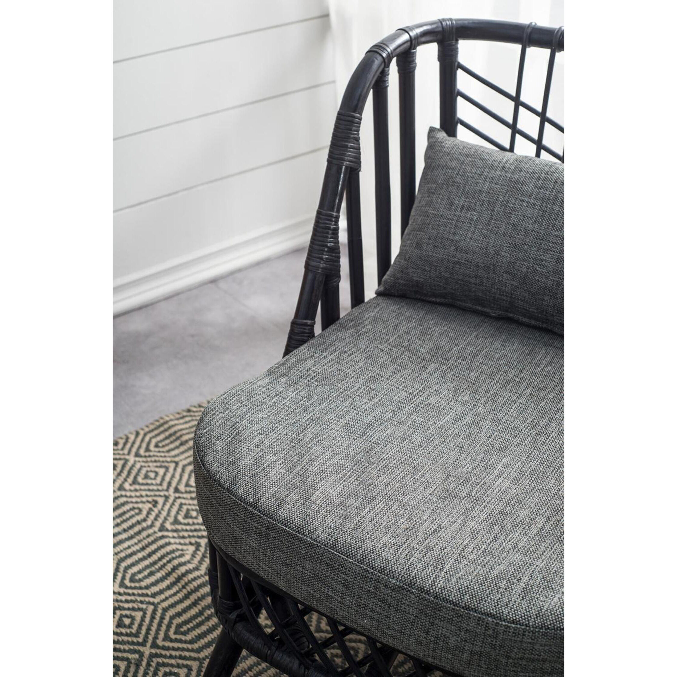 Pagar Natural and Grey Chair, With Cushion
