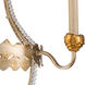 Louis 3 Light 20 inch Distressed Silver and Gold Chandelier Ceiling Light, Flambeau