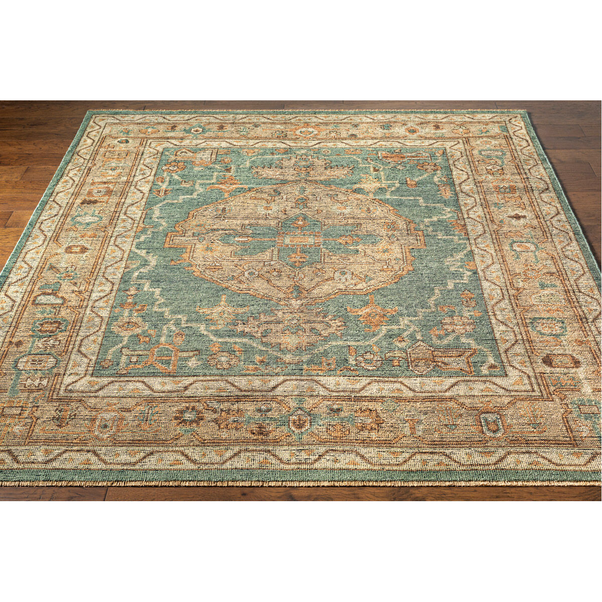 Reign 120 X 96 inch Dark Green Rug in 8 x 10, Rectangle