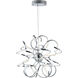 Chaos LED 23.5 inch Polished Chrome Single Pendant Ceiling Light