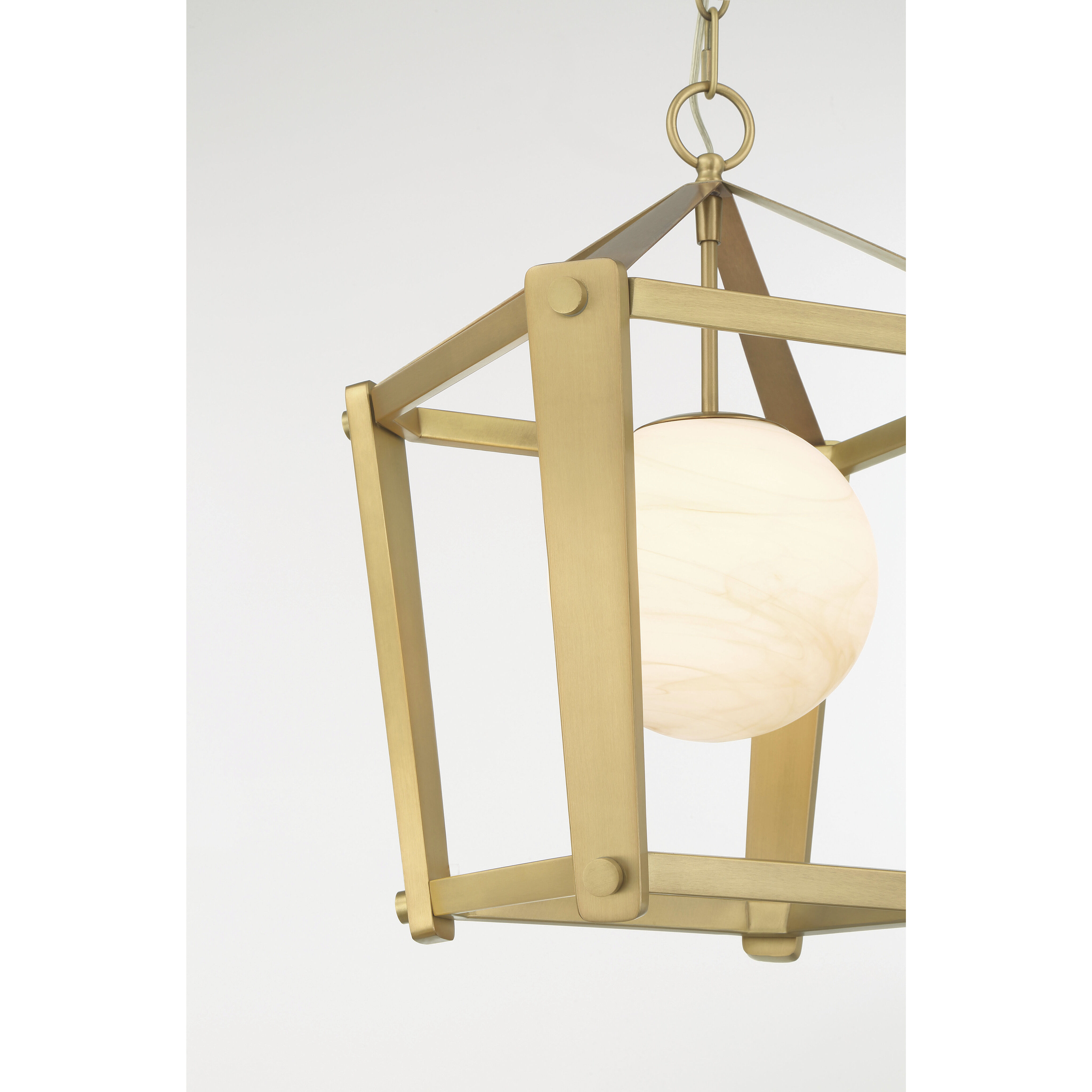 Shimmer 1 Light 13 inch Legacy Brass Pendant Ceiling Light
