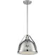 Barbett 1 Light 12.63 inch Polished Nickel Pendant Ceiling Light