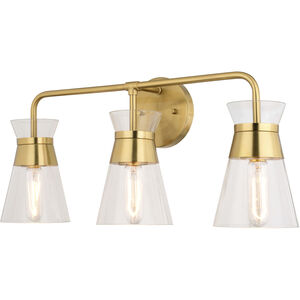 Harper LED 23.5 inch Natural Brass Bathroom Light Wall Light
