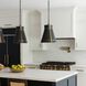 Brasserie 1 Light 20 inch Blackened Zinc and Heritage Bronze Pendant Ceiling Light
