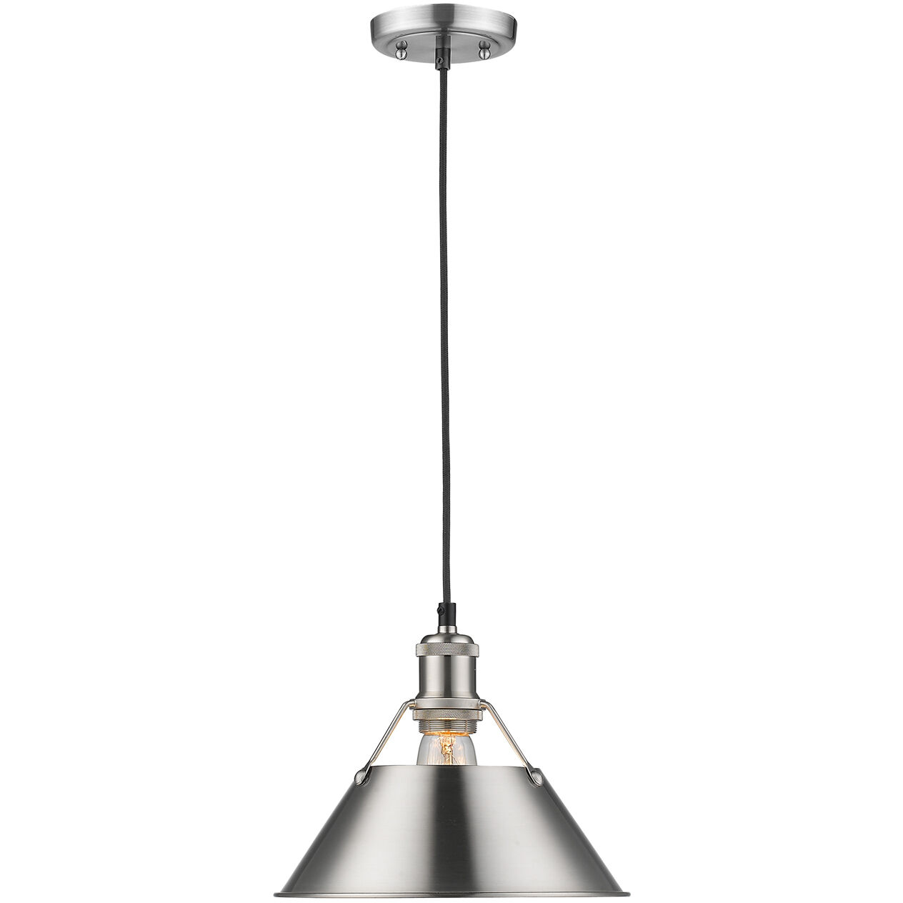 Yep Orwell Pendant Ceiling Light in Pewter, Medium