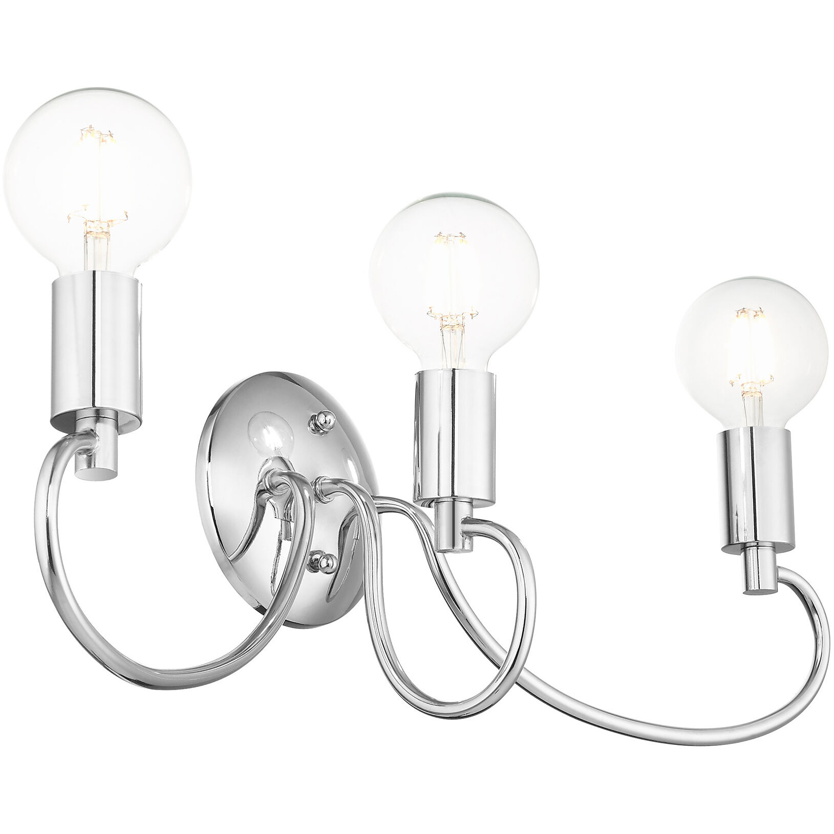 Bari 3 Light 22 inch Polished Chrome Vanity Sconce Wall Light