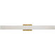 Lanza 1 Light 34 inch Aged Brass Bath Vanity Light Wall Light