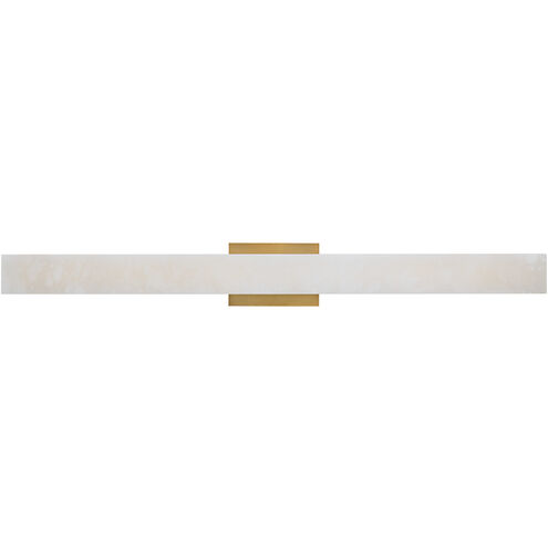 Lanza 1 Light 34 inch Aged Brass Bath Vanity Light Wall Light