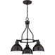 Timarron 3 Light 23 inch Aged Bronze Brushed Down Chandelier Ceiling Light