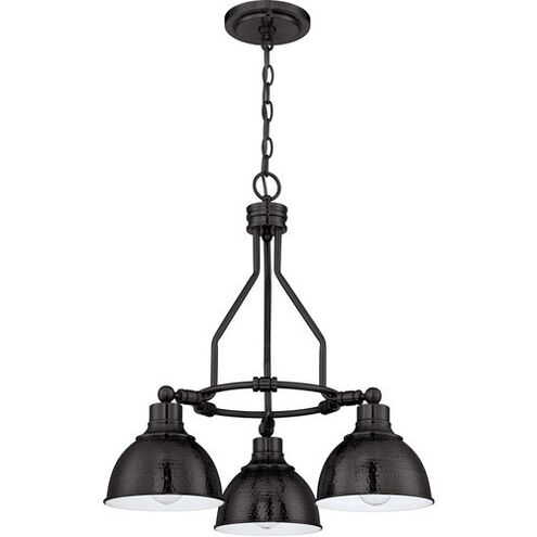 Timarron 3 Light 23 inch Aged Bronze Brushed Down Chandelier Ceiling Light