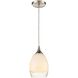 Cirrus 1 Light 6 inch Satin Nickel Pendant Ceiling Light